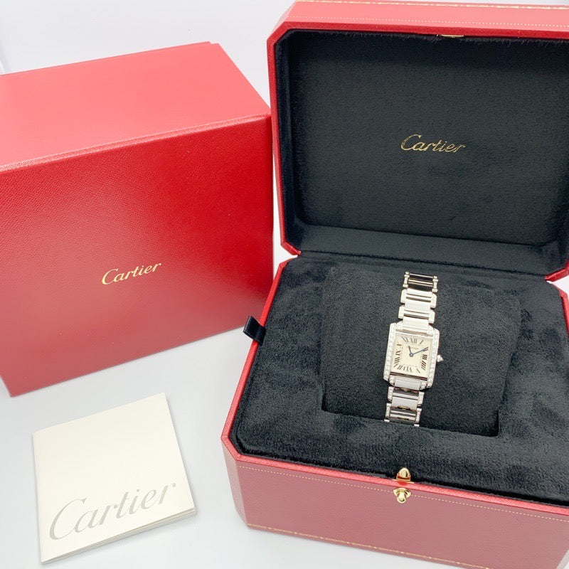 Tank Francaise SM Bezel &amp; Bracelet Side Diamond