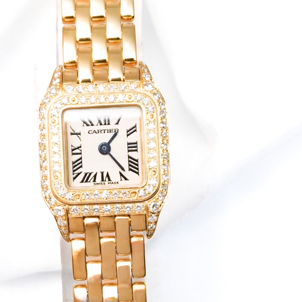 Panther Mini K18 YG Genuine Diamond 