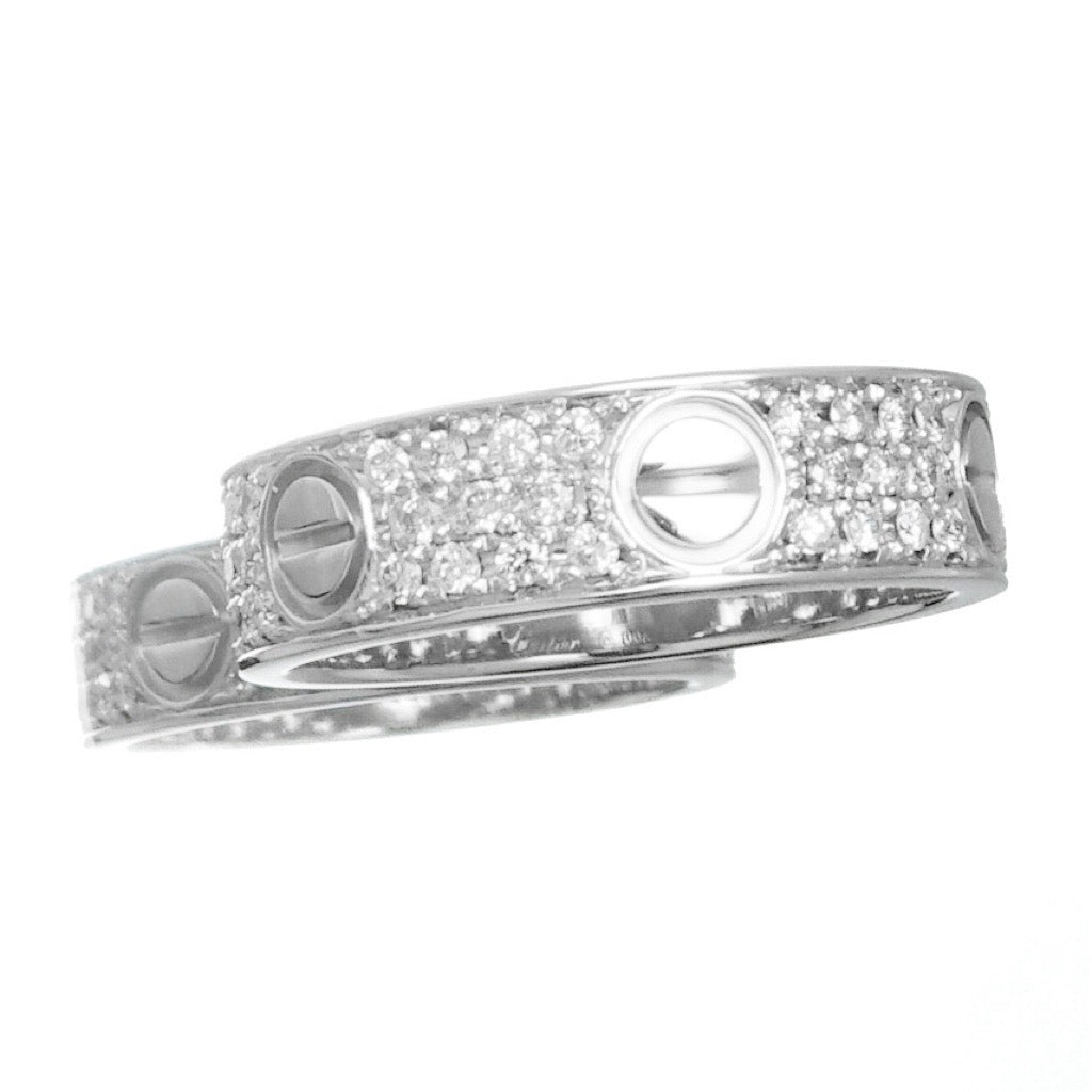 Love Ring Size 15 WG Diamond 
