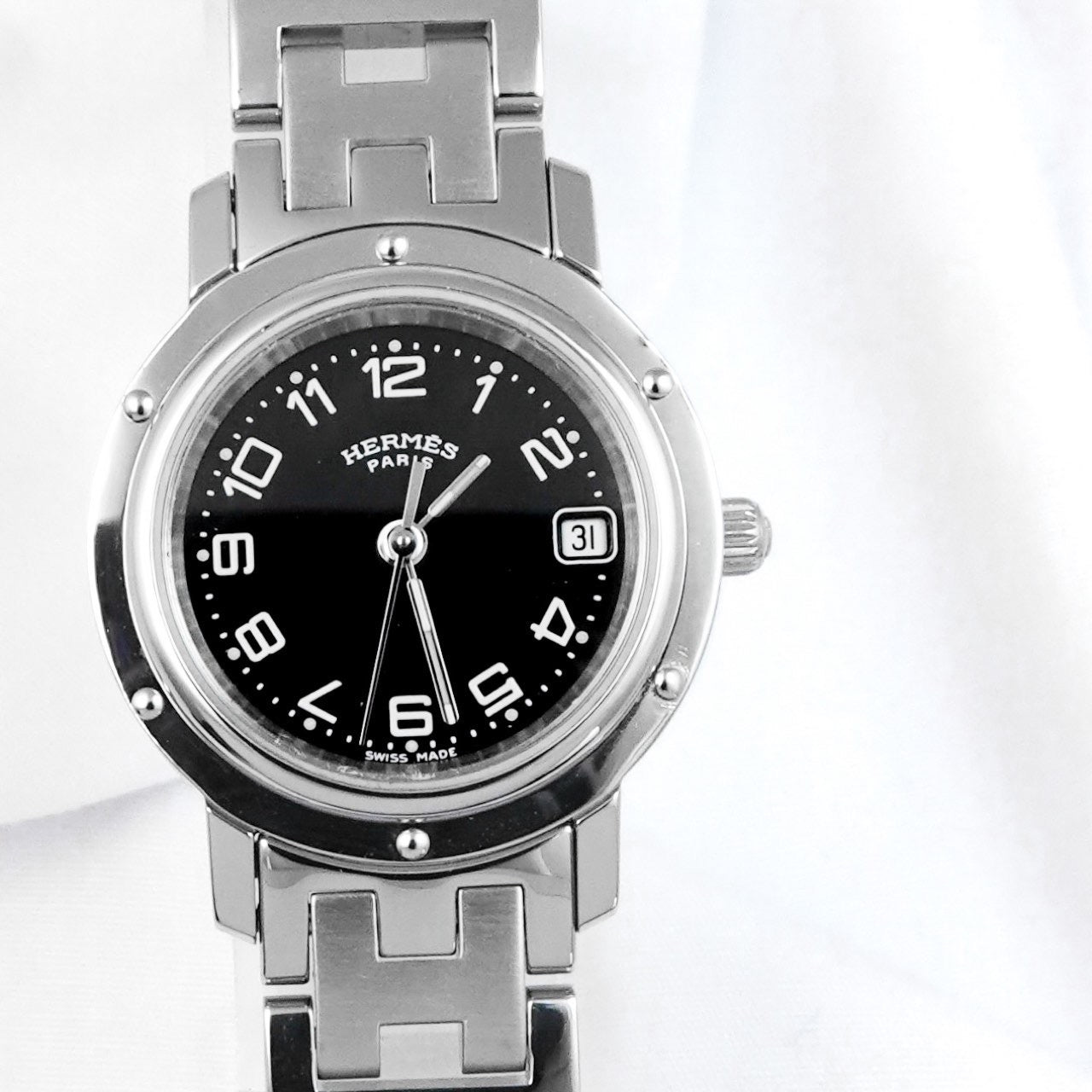 Clipper SS Date Black Dial Bracelet