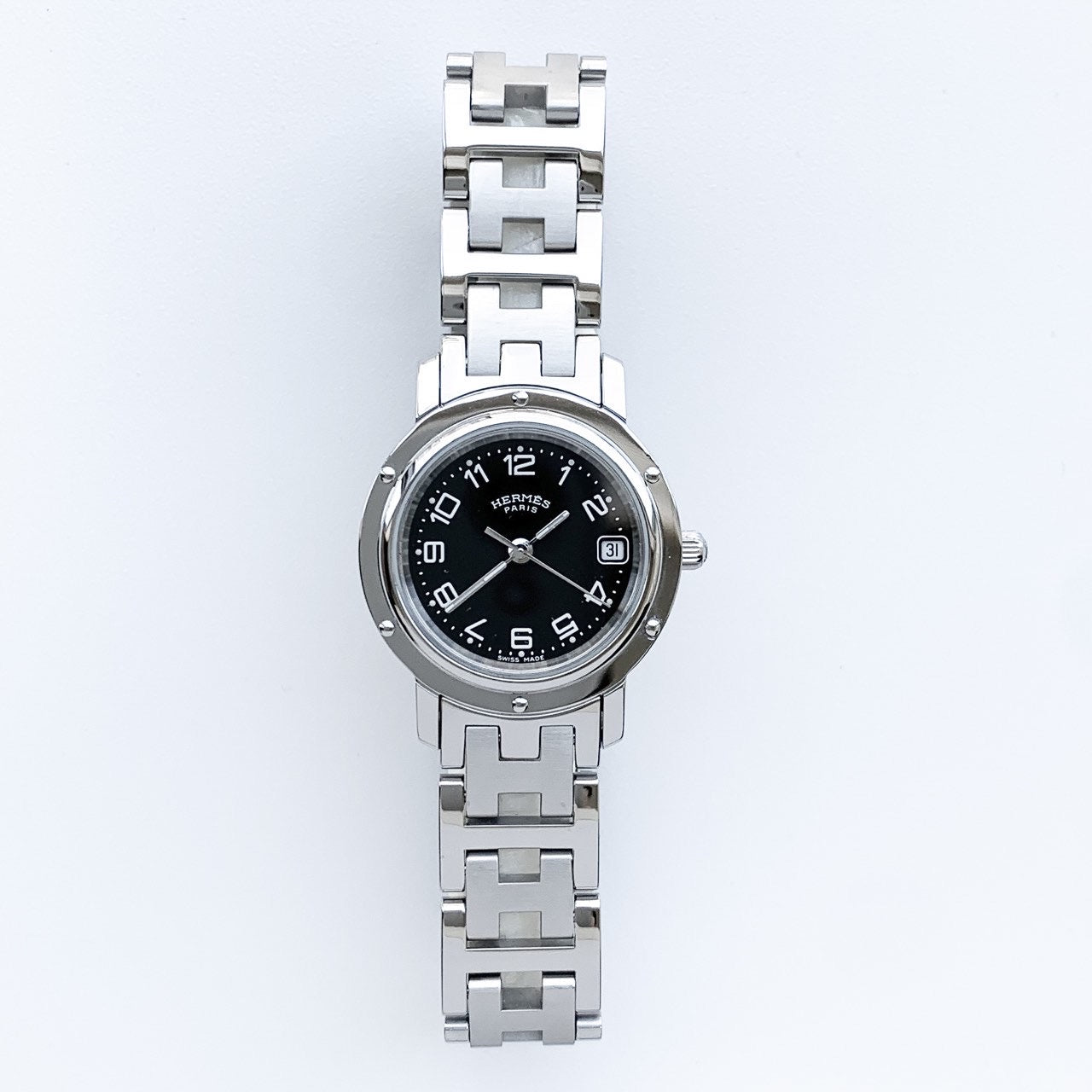 Clipper SS Date Black Dial Bracelet