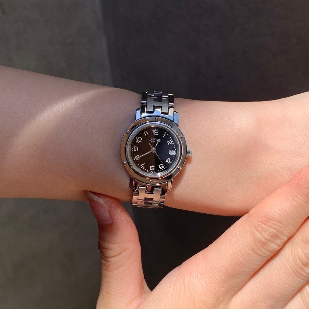 Clipper SS Date Black Dial Bracelet