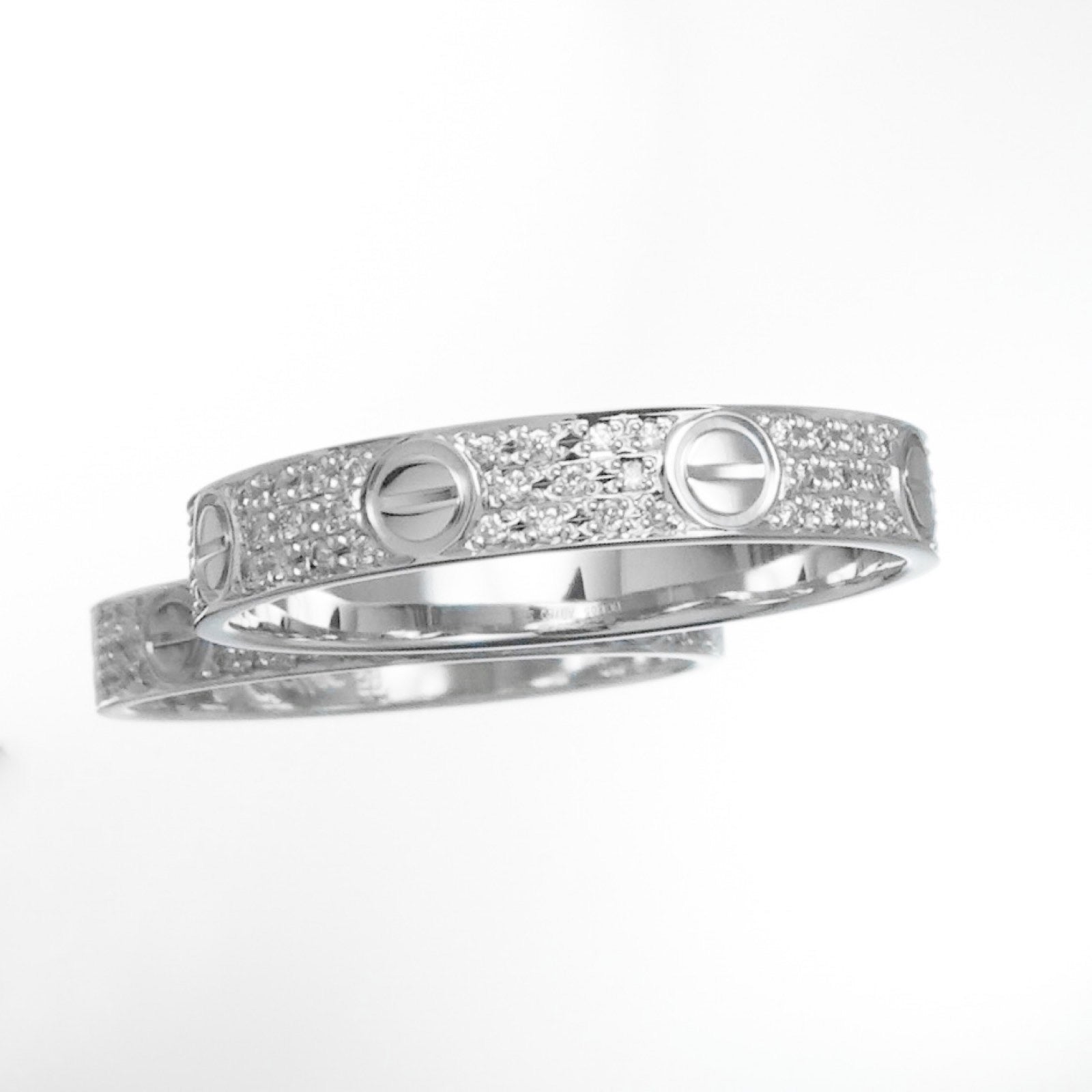 Mini Love Ring Size 19 WG Diamond 