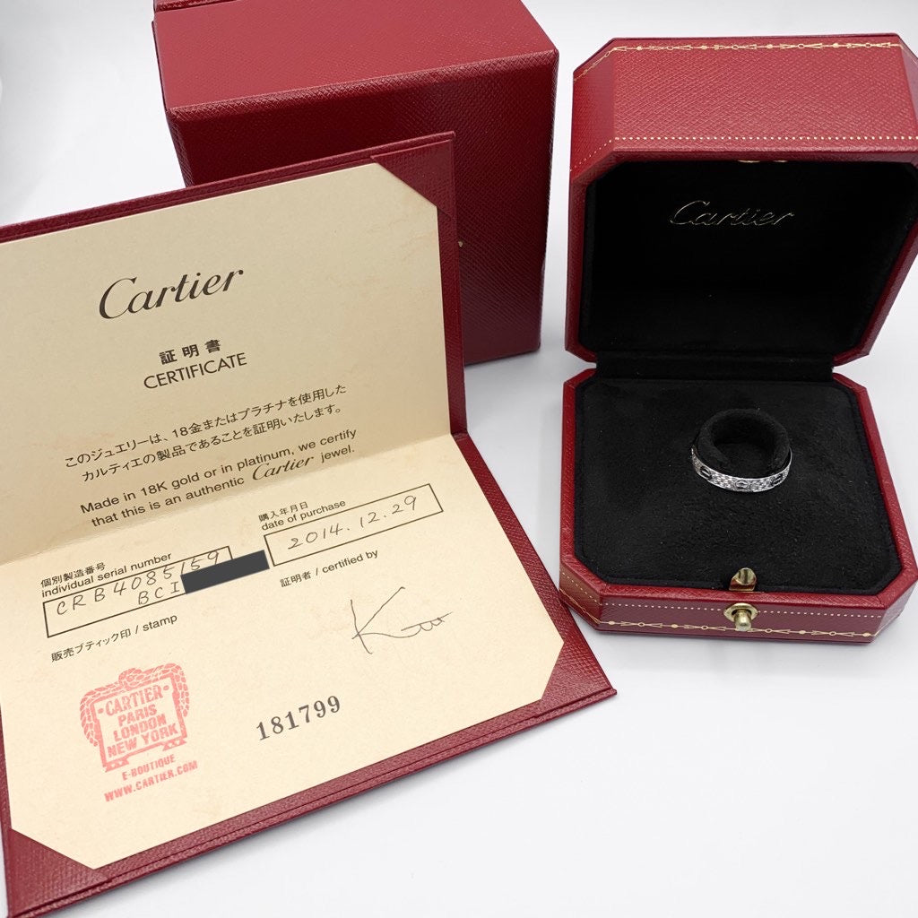Mini Love Ring Size 19 WG Diamond 