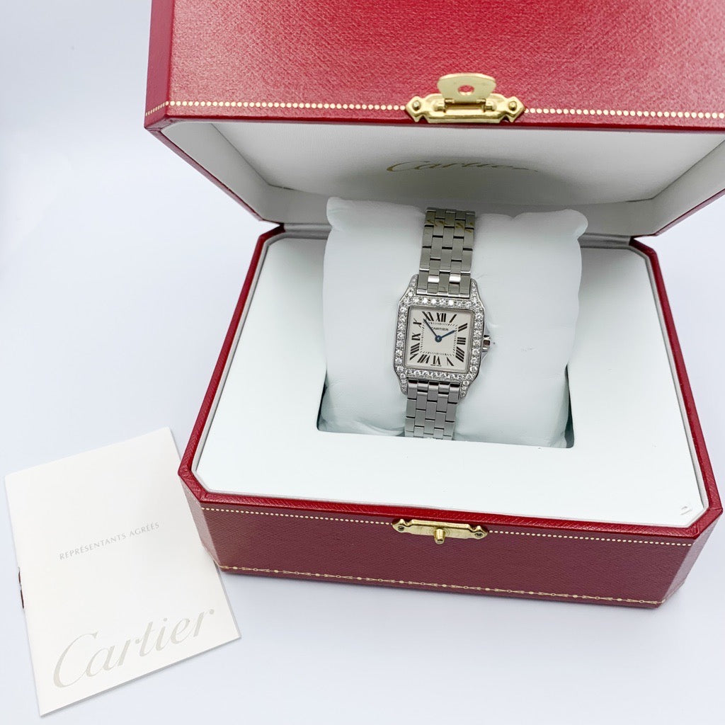 Santos de Cartier LM SS Diamond 