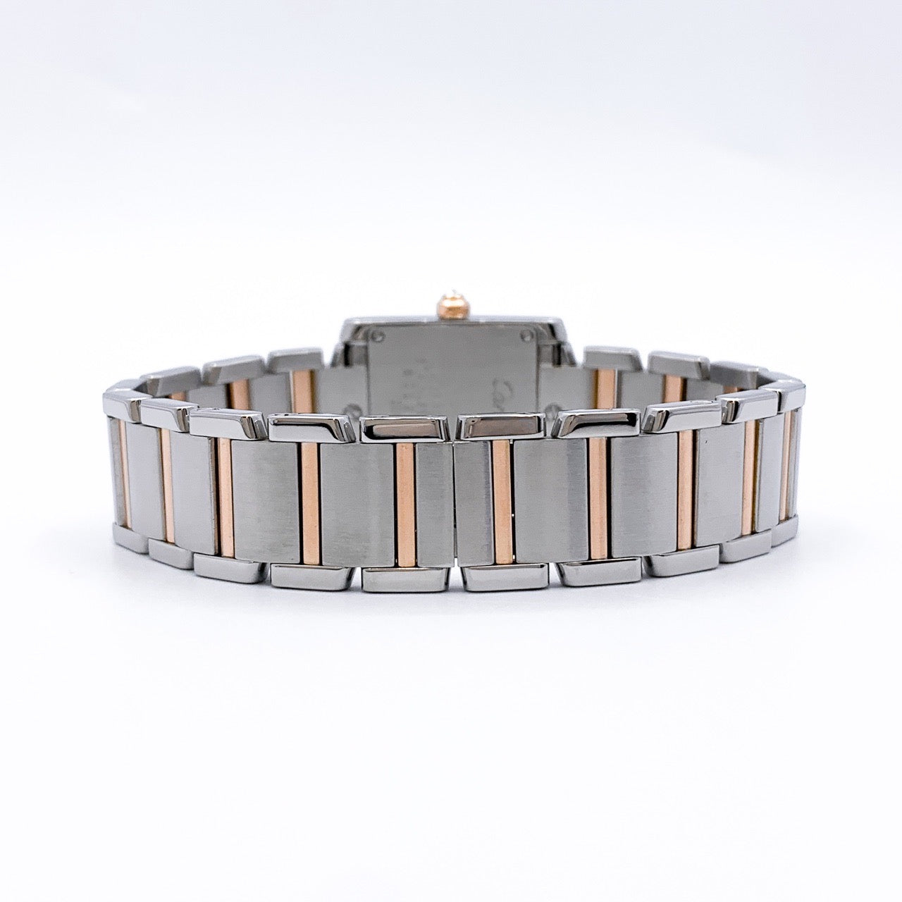 Tank Francaise SM Pink shell dial combination K18PG x SS diamond