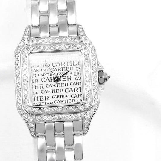 Panther SM K18WG logo dial genuine double diamond 