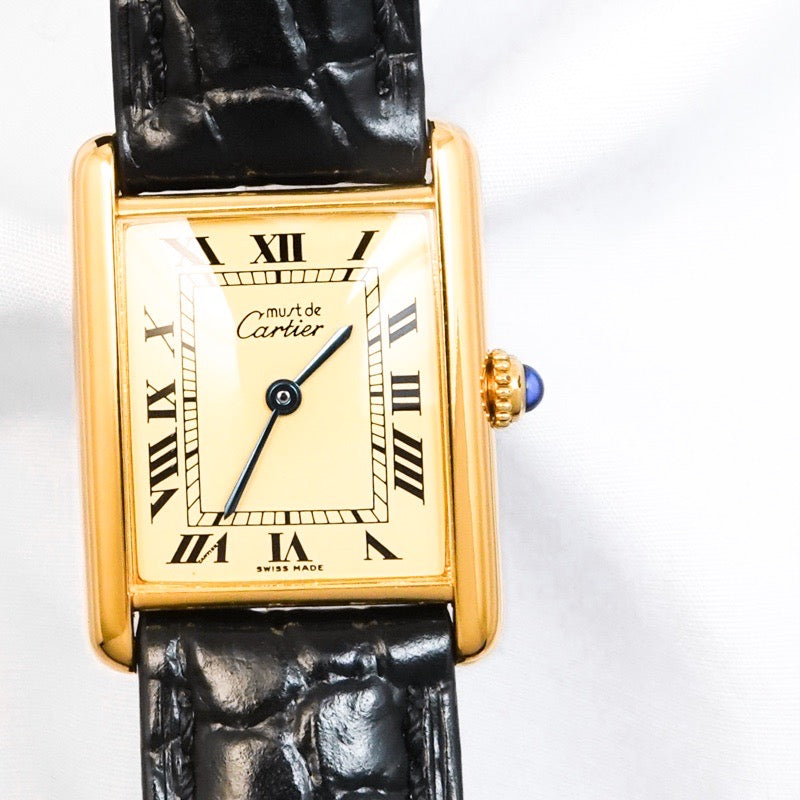 Mast Tank LM Beige Roman Dial Gold