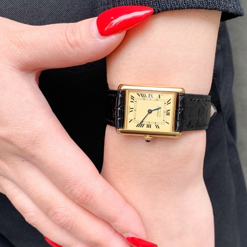 Mast Tank LM Beige Roman Dial Gold