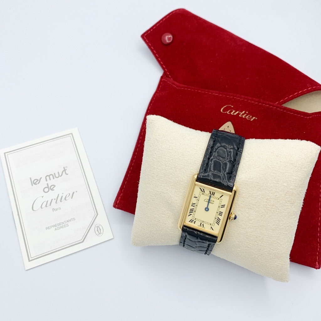Mast Tank LM Beige Roman Dial Gold