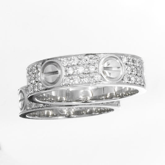 Love Ring Size 16 WG Diamond