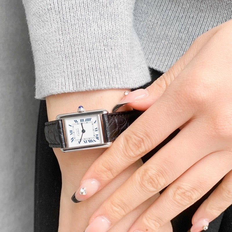 Mast Tank SM Roman White Dial Silver 