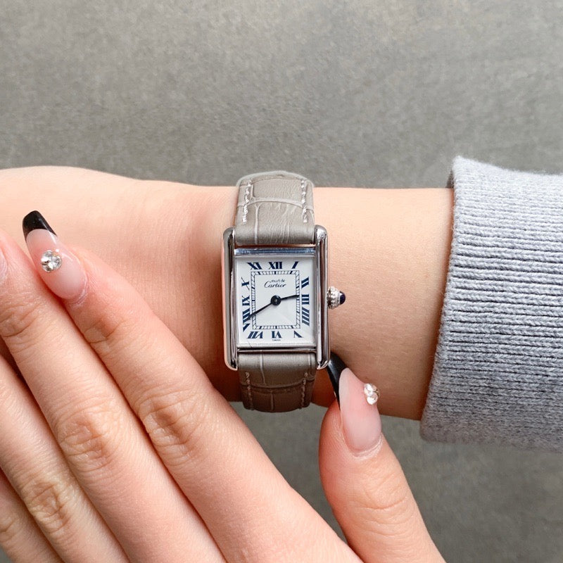Mast Tank SM Roman White Dial Silver 
