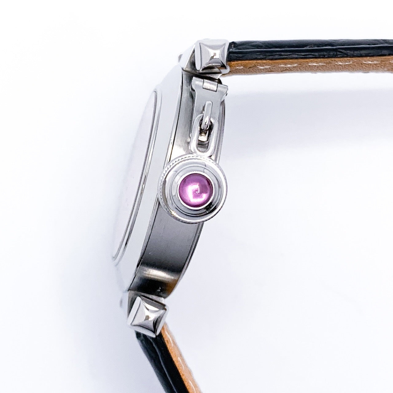 ミス パシャ SS ピンク文字盤 レザー