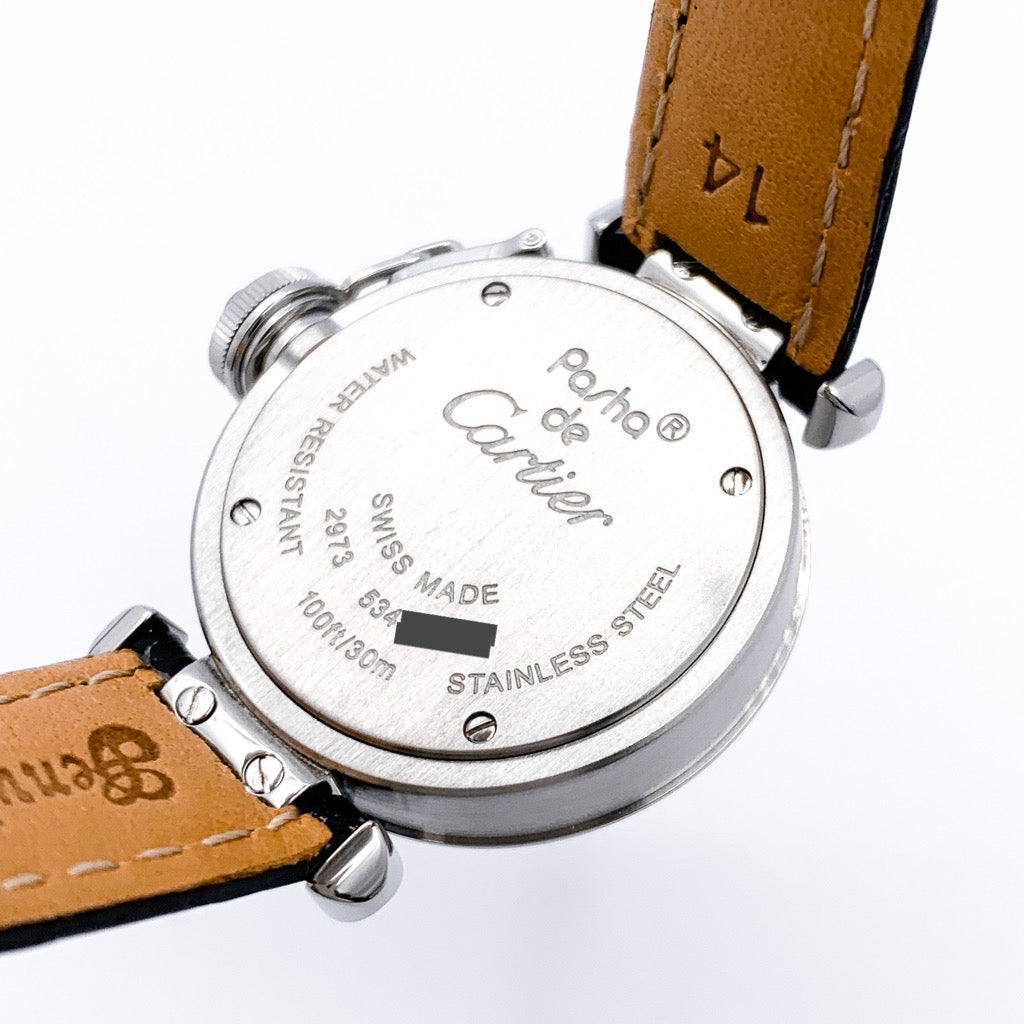 ミス パシャ SS ピンク文字盤 レザー