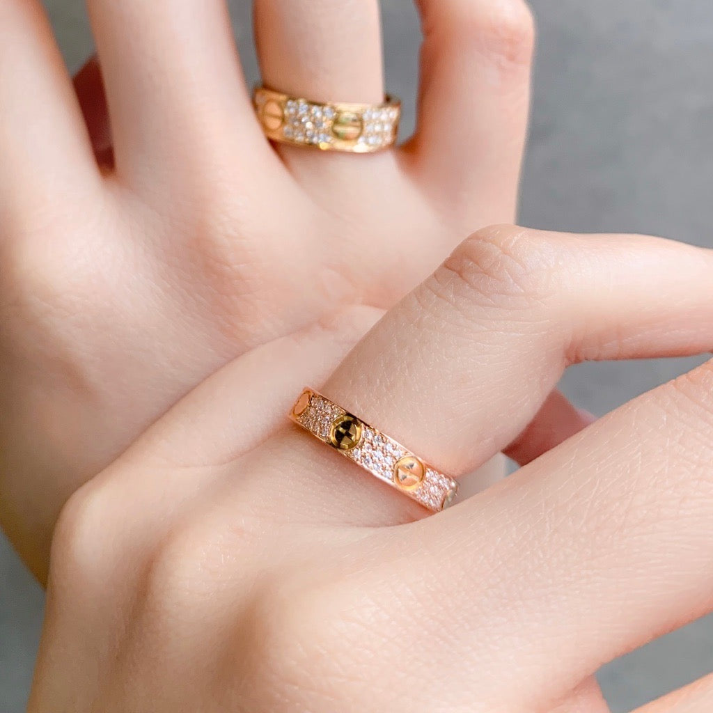 Mini Love Ring Size 17 PG Diamond 