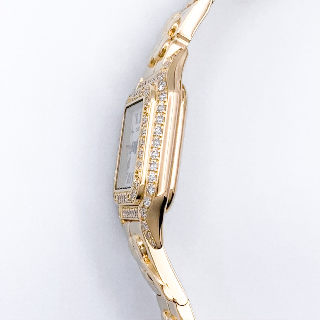 Panther Mini Nativa K18 YG Shell Dial Genuine Diamond 