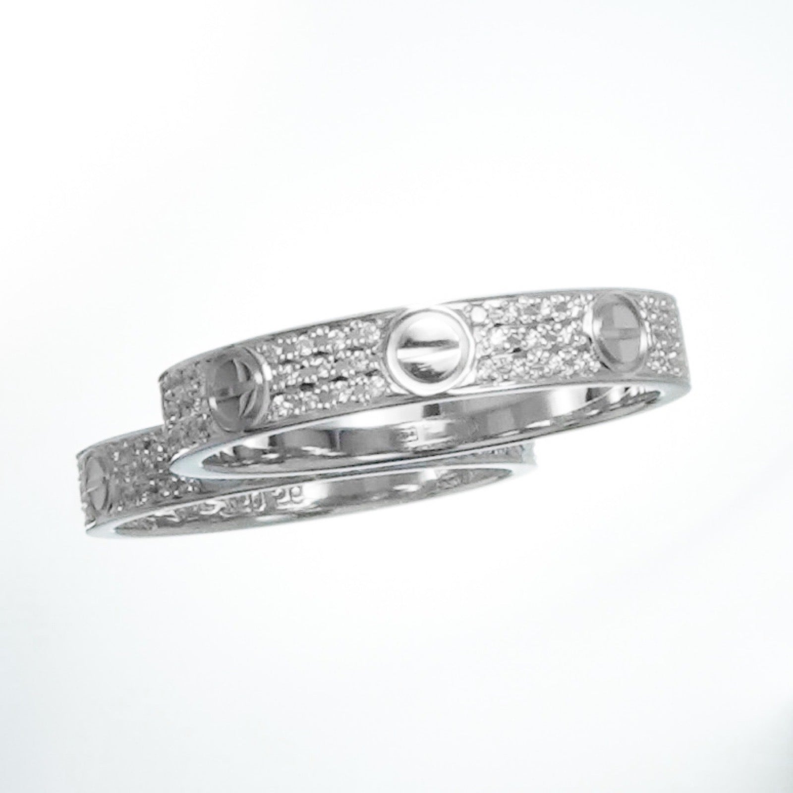Mini Love Ring Size 16 WG Diamond 