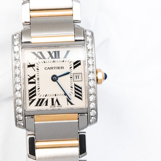 Tank Francaise MM Combi Date Diamond 