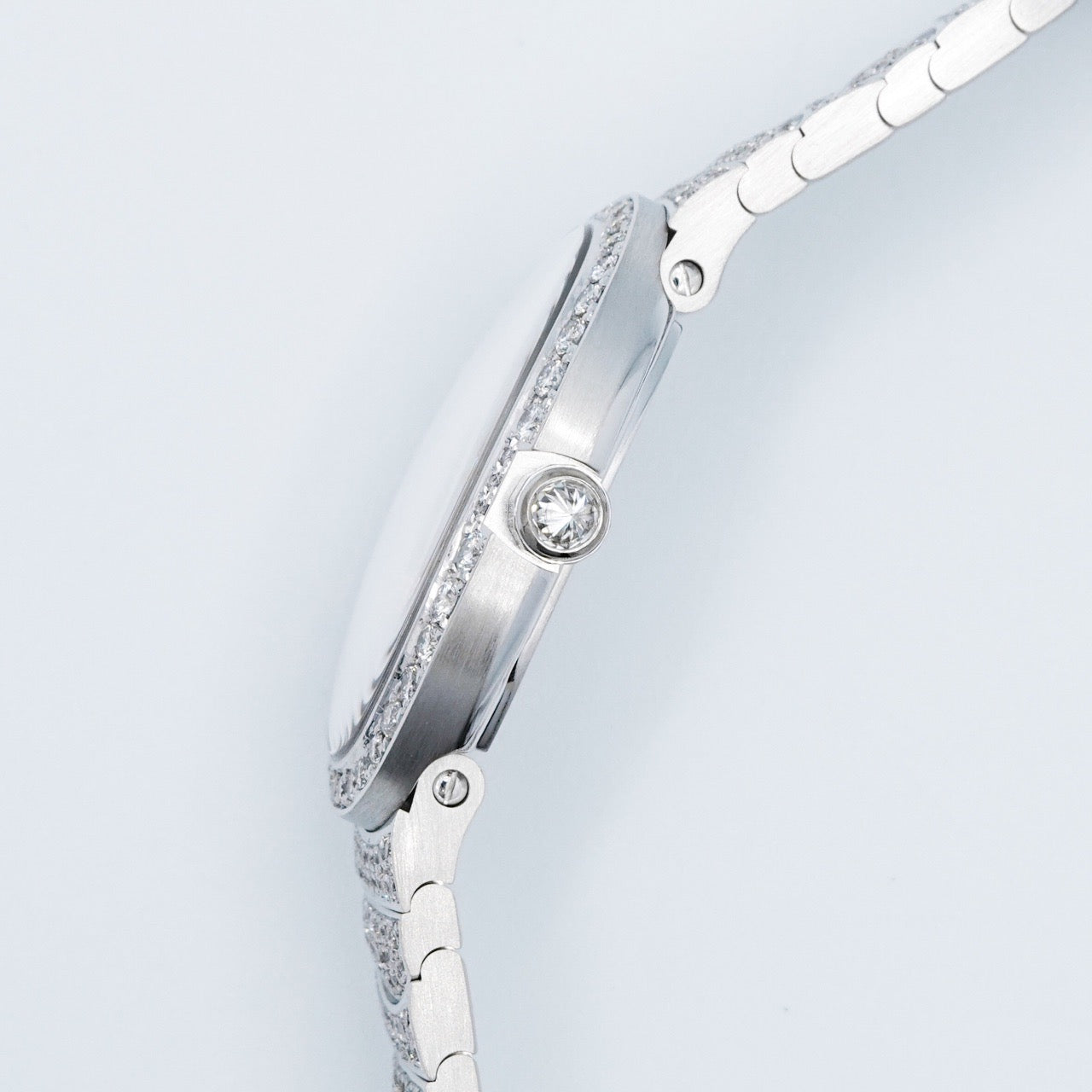 Baignoire K18 WG bezel &amp; bracelet full diamond 