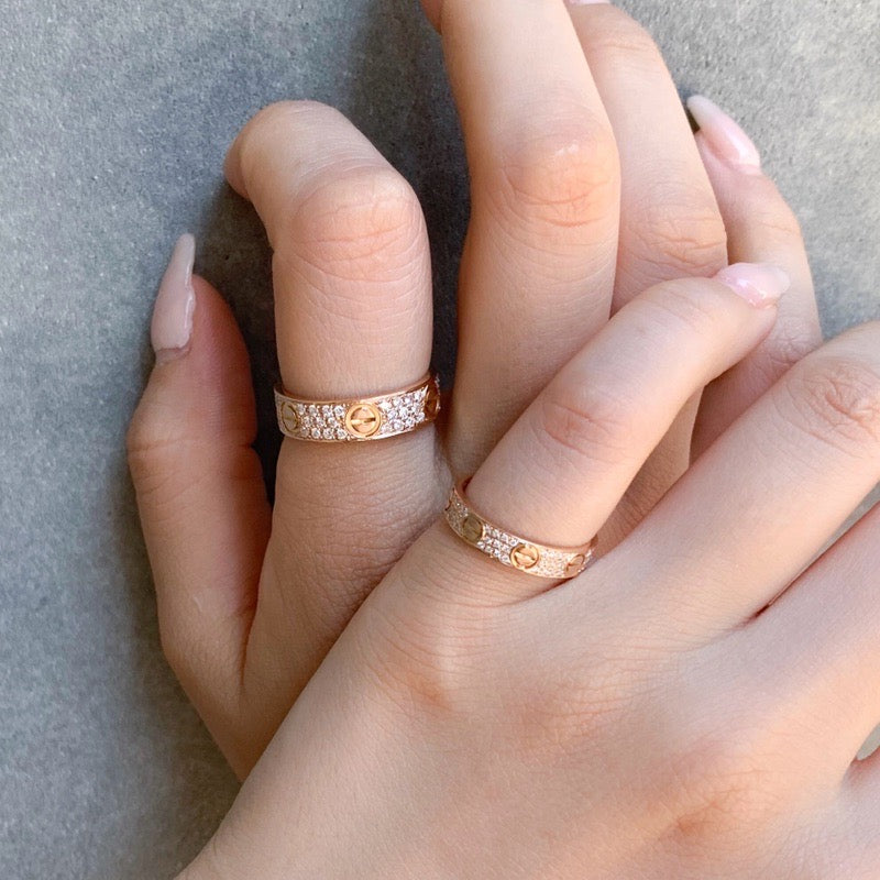 Mini Love Ring Size 19 PG Diamond 
