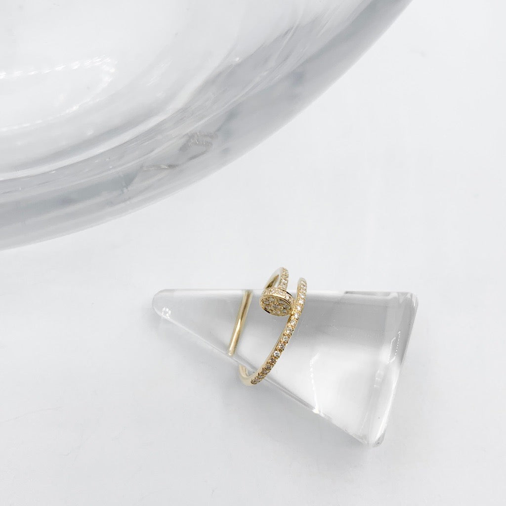 Juste un clou ring size 8 SM YG diamond