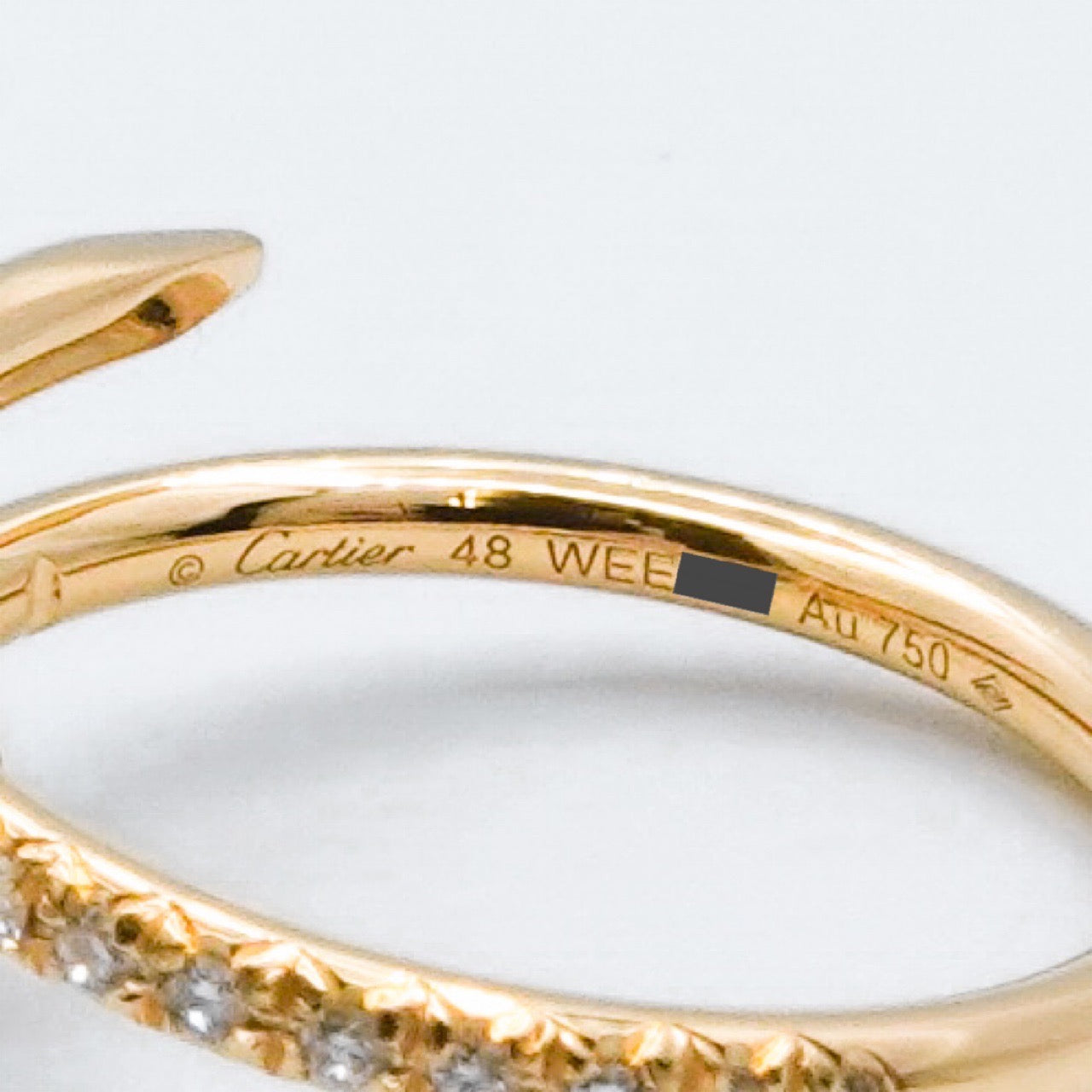 Juste un clou ring size 8 SM YG diamond