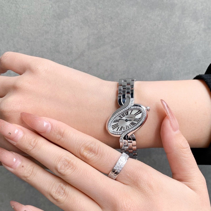 Delices de Cartier K18WG genuine diamond bracelet 