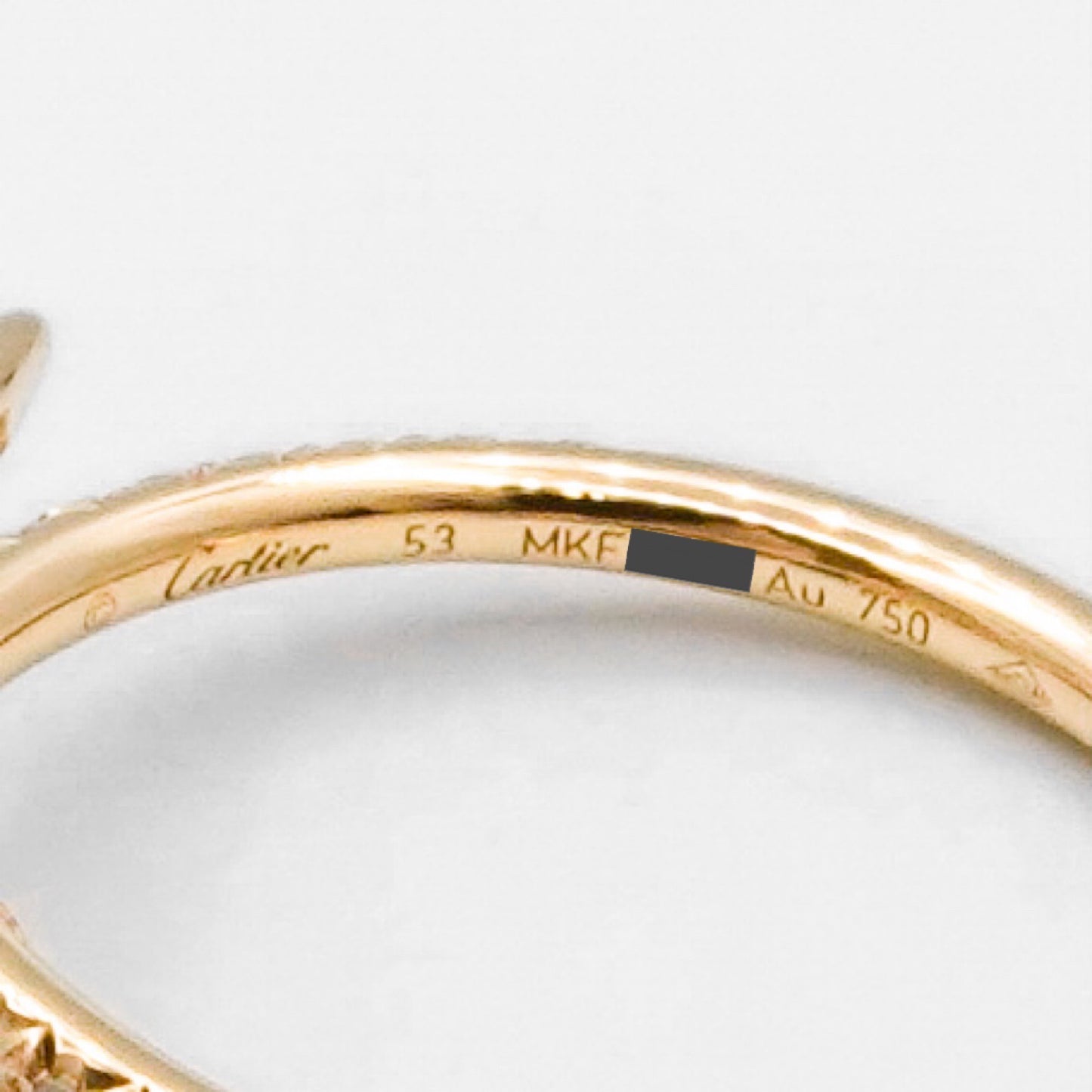 Juste un clou ring size 13 SM YG diamond