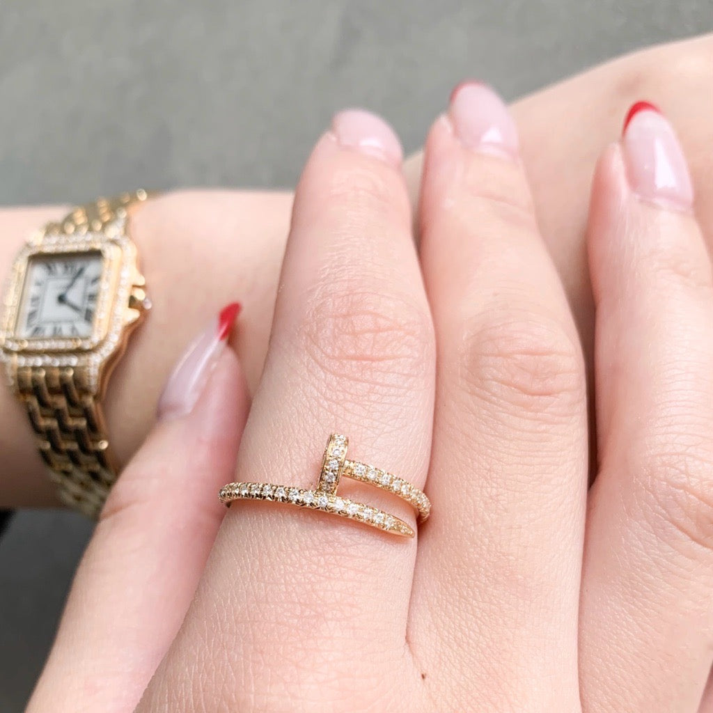 Juste un clou ring size 13 SM YG diamond