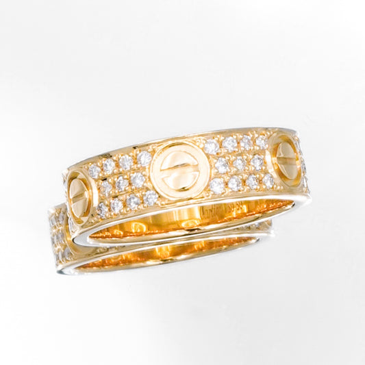 Love Ring Size 10 YG Diamond 