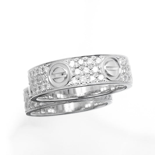 Love Ring Size 13 WG Diamond 