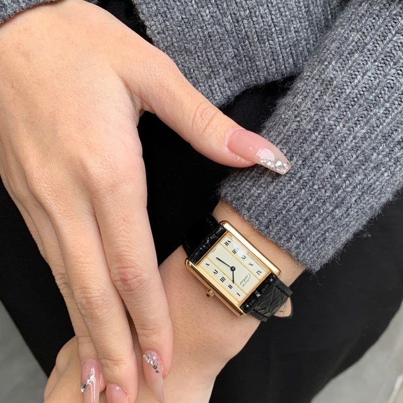 マストタンク 縦ローマン文字盤 LM ゴールド