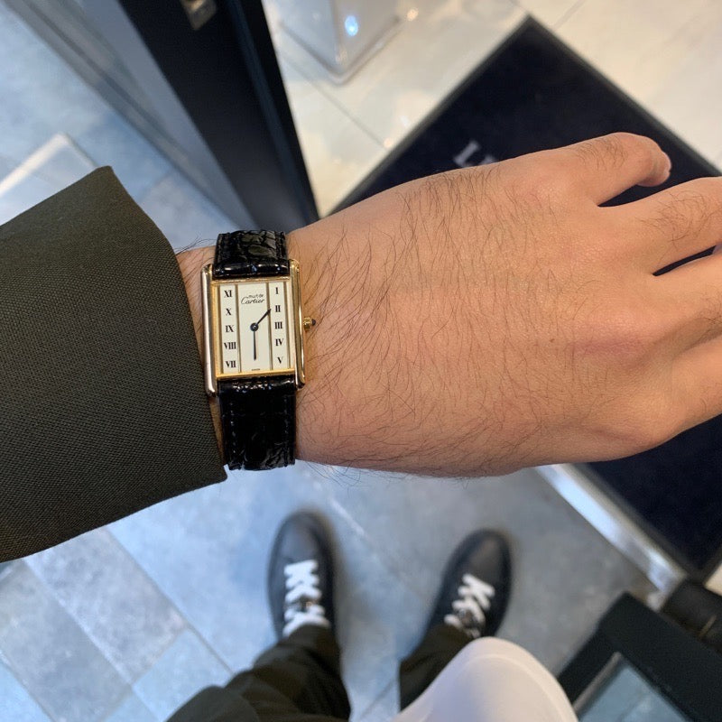 マストタンク 縦ローマン文字盤 LM ゴールド