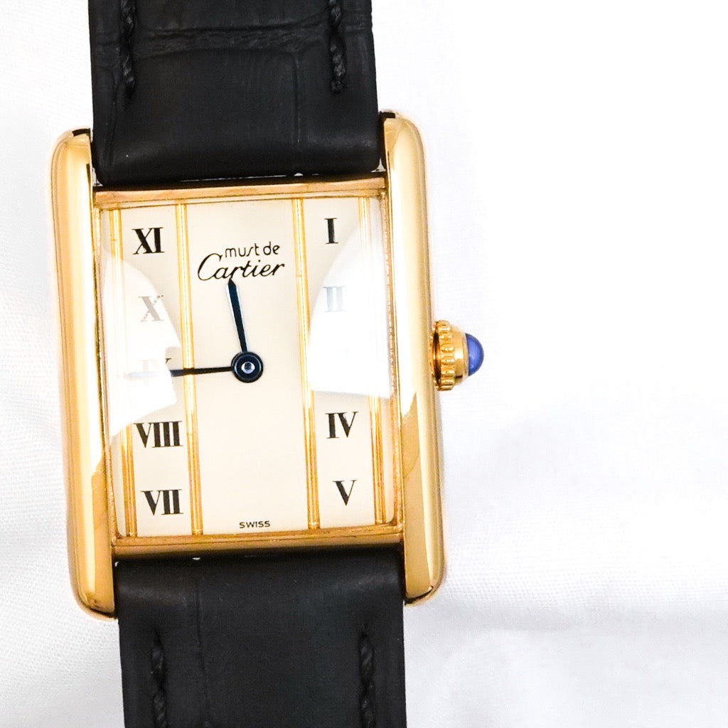 Mast Tank Vertical Roman Dial LM Gold