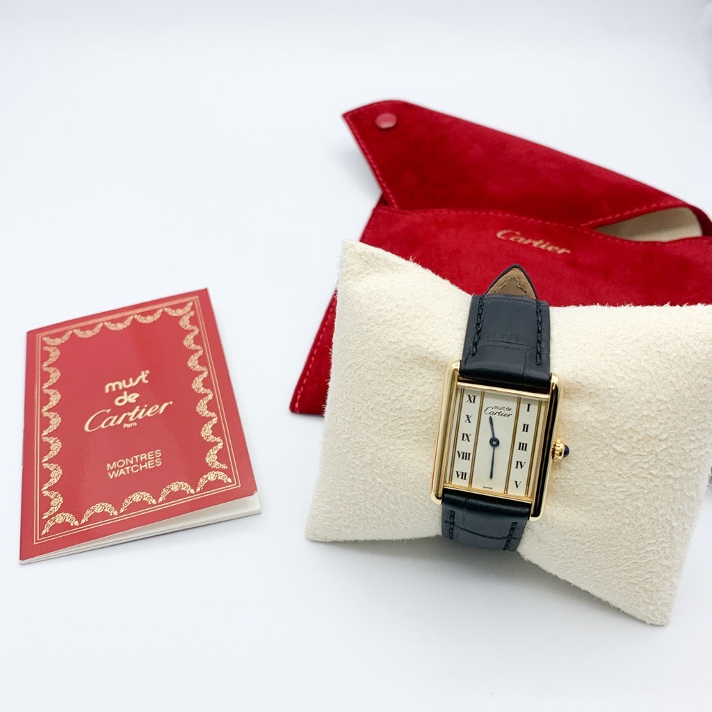 Mast Tank Vertical Roman Dial LM Gold