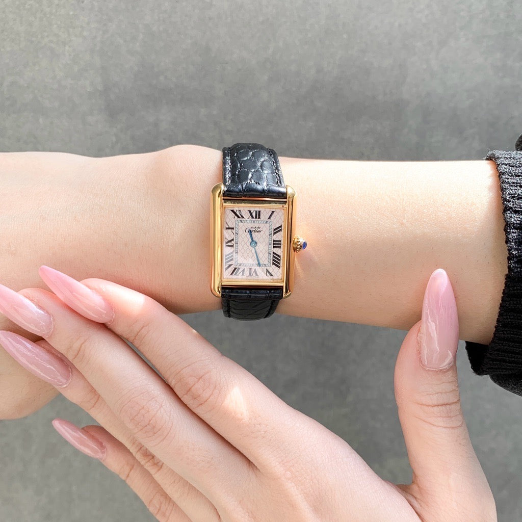 マストタンク MM Xmas限定モデル ピンクアクアリーノ文字盤 ゴールド