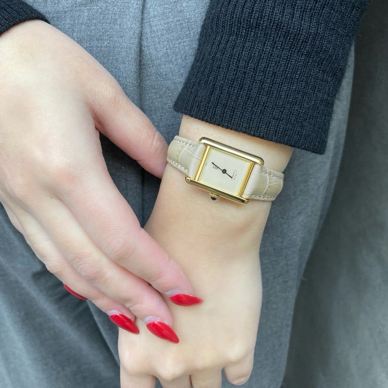 Mast Tank SM Beige Dial Gold 