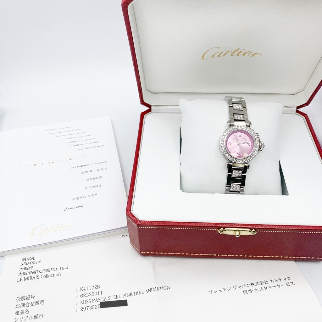 Miss Pasha SS Lavender Dial Breath Half Diamond