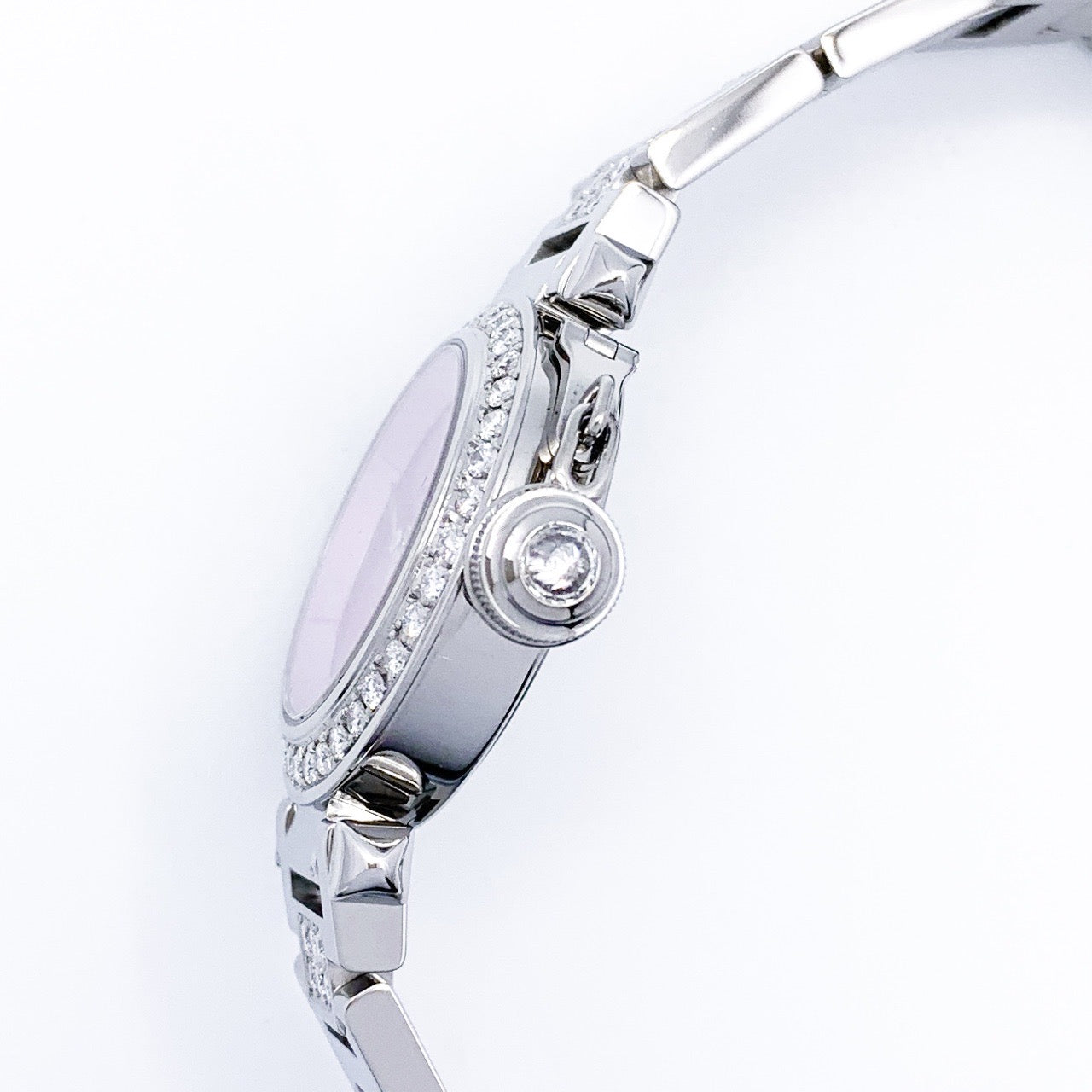 Miss Pasha SS Lavender Dial Breath Half Diamond
