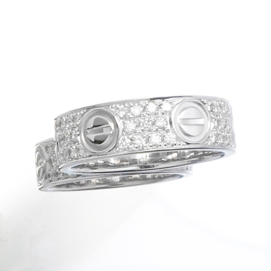 Love Ring Size 9 WG Diamond 