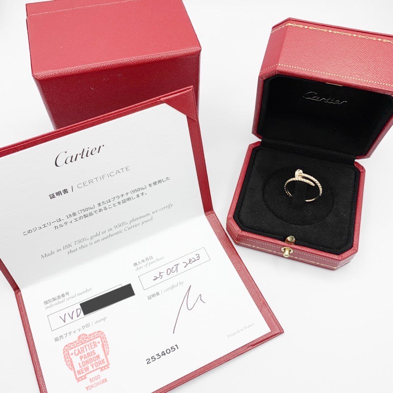 Juste un clou ring size 12 SM YG diamond