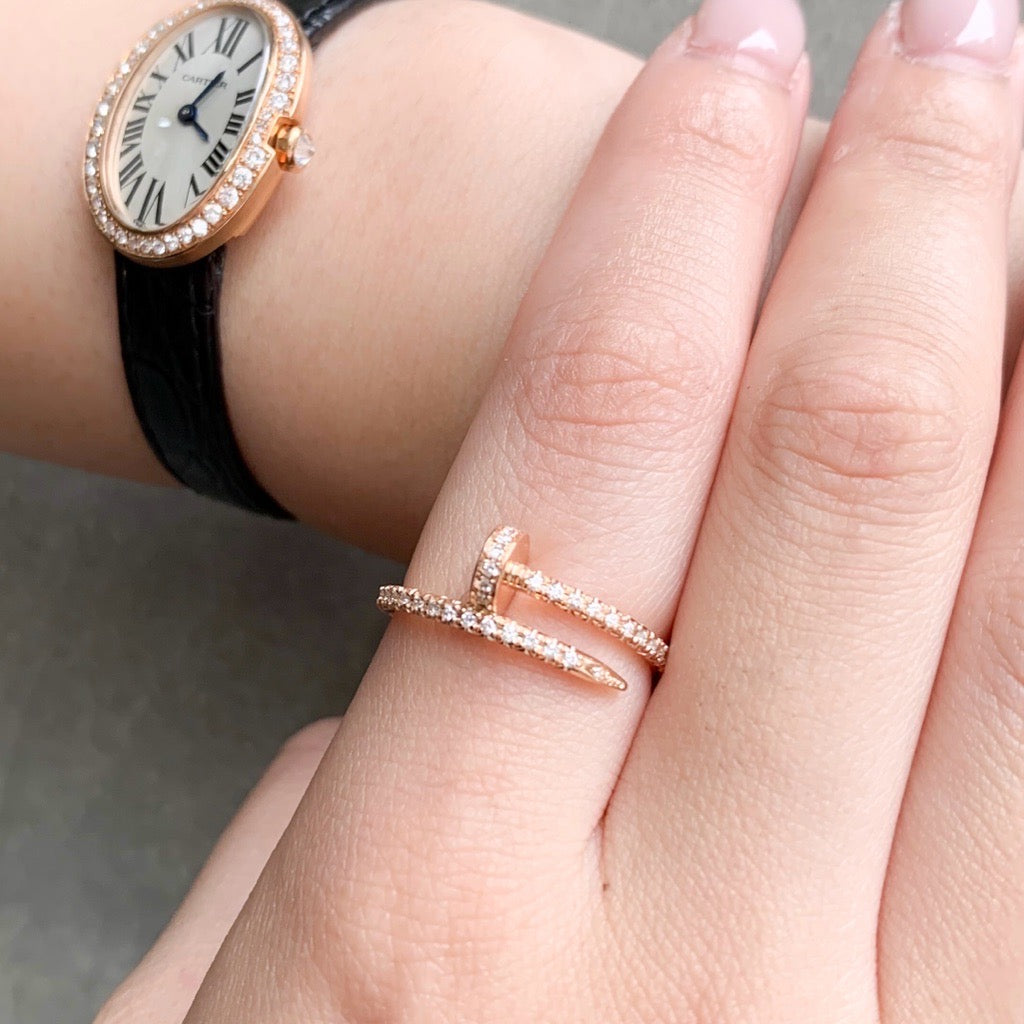 Juste un clou ring size 9 SM PG diamond 