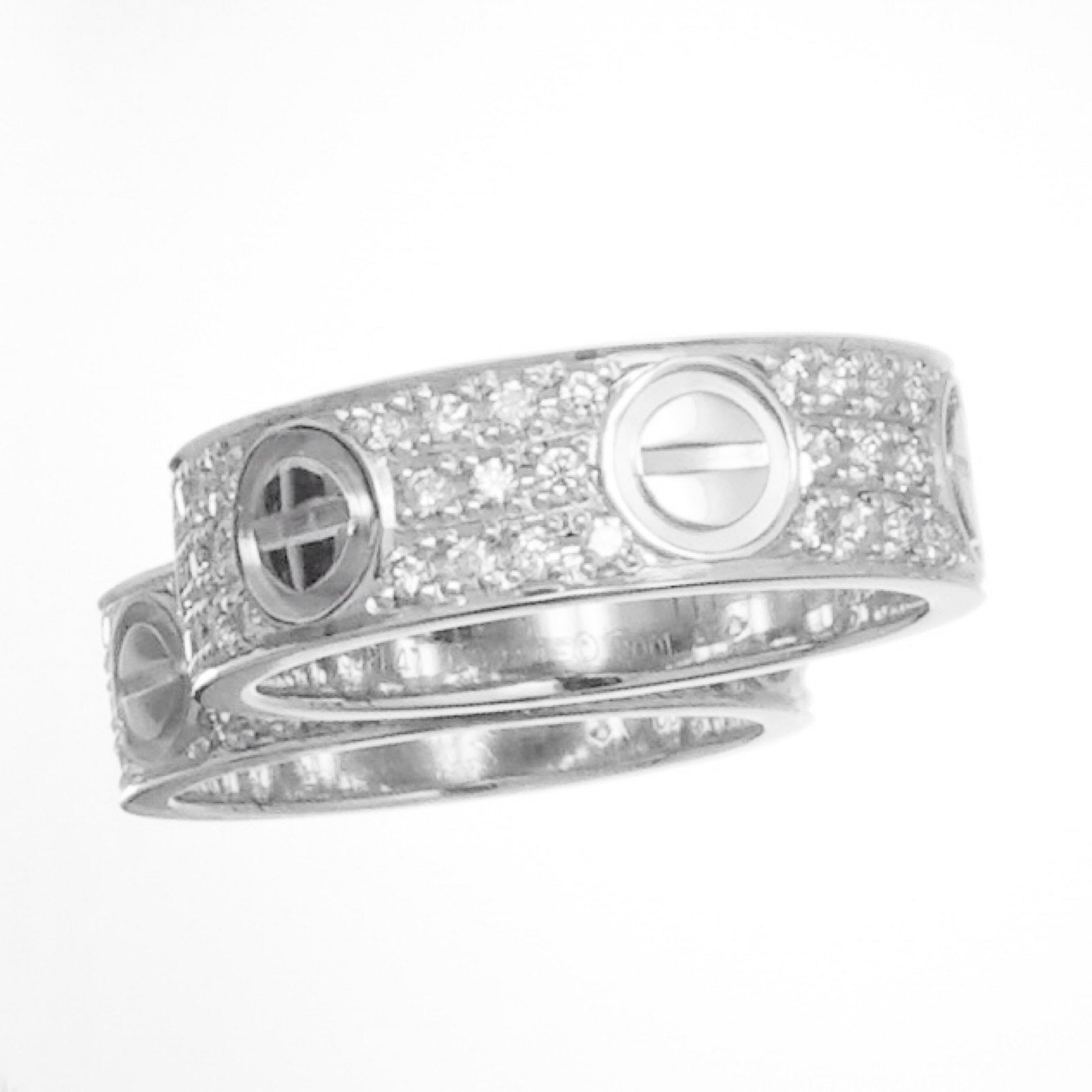 Love Ring Size 7 Pt Diamond 