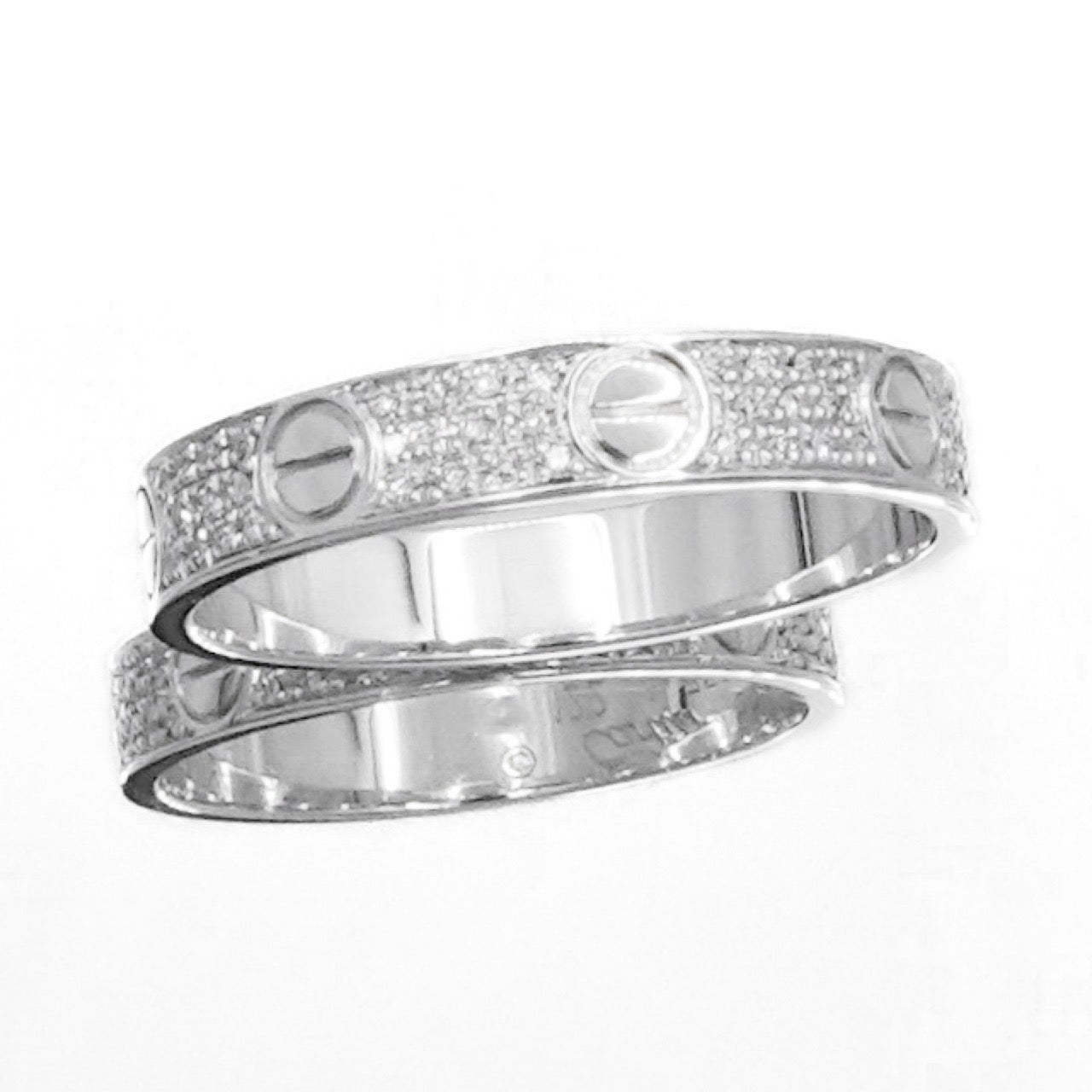 Mini Love Ring Size 15 WG Diamond