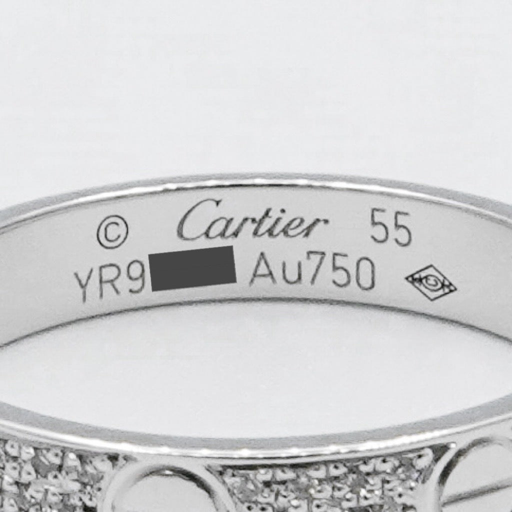 Mini Love Ring Size 15 WG Diamond