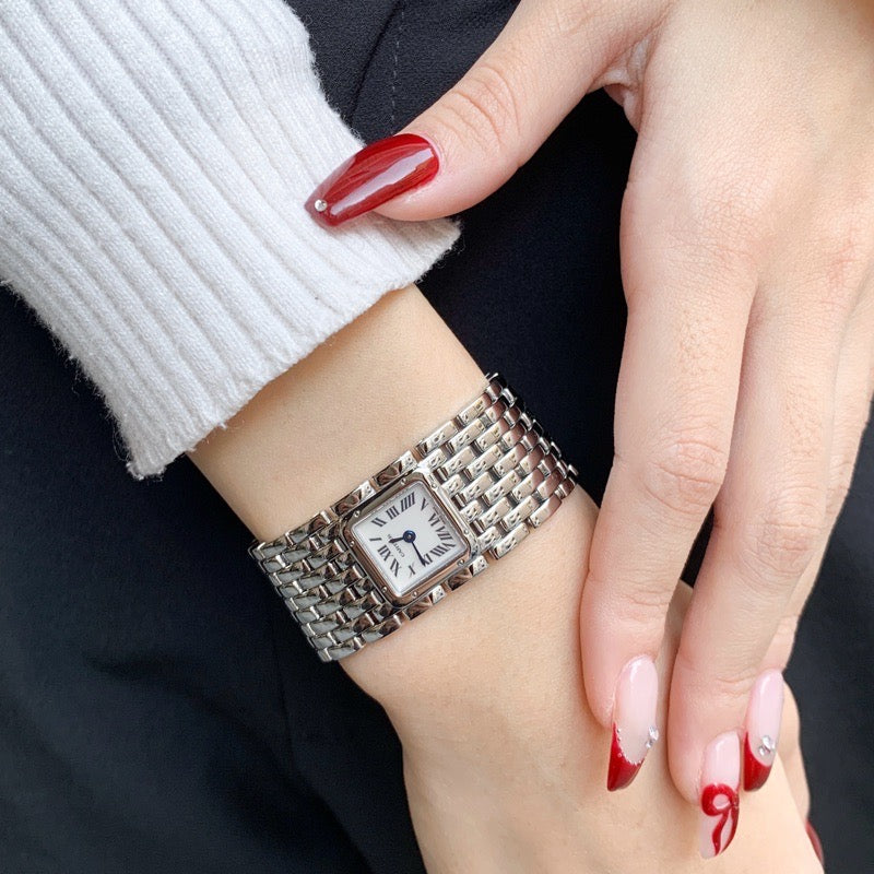 Panther Ruban SS Shell Roman Dial 
