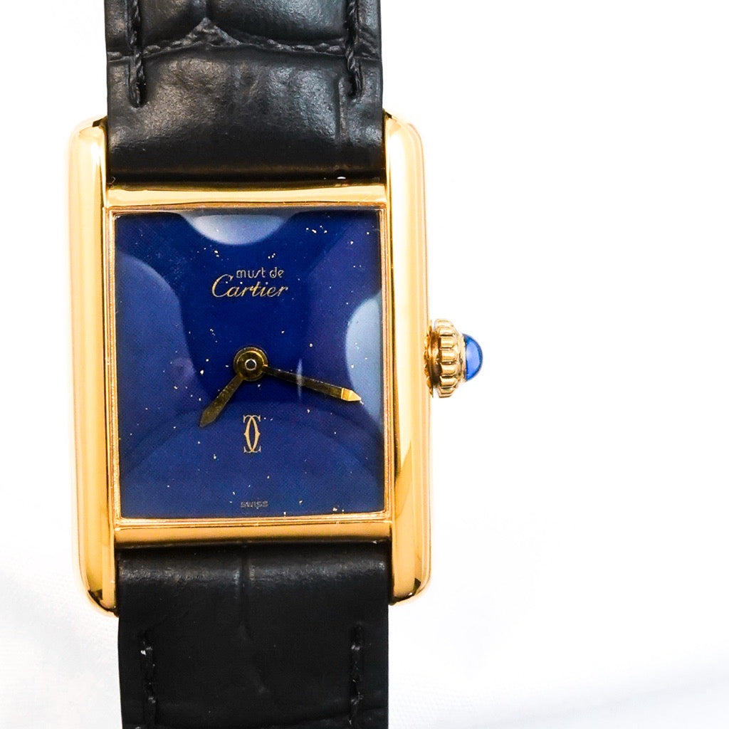 マストタンク SM 手巻き ラピスラズリ文字盤 ゴールド