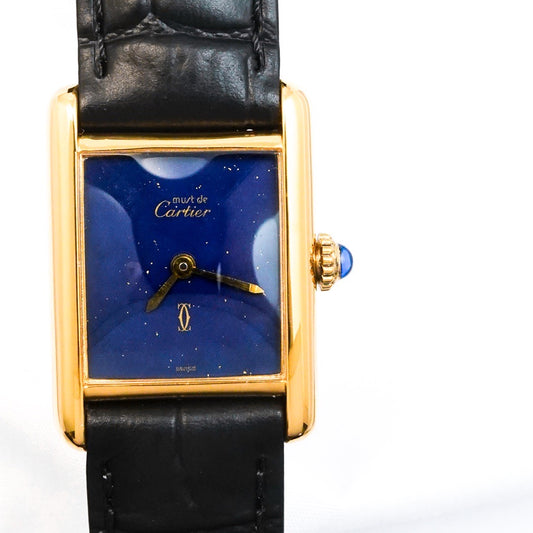 マストタンク SM 手巻き ラピスラズリ文字盤 ゴールド