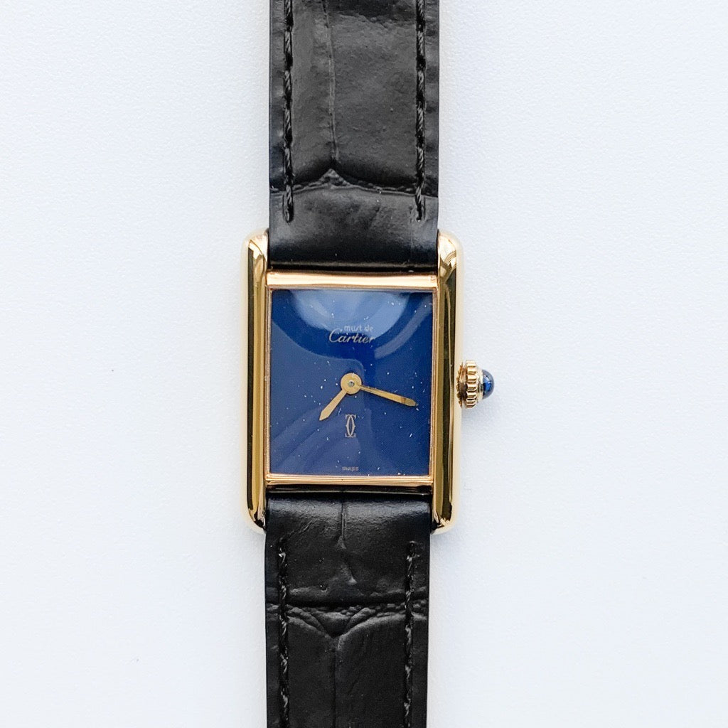 マストタンク SM 手巻き ラピスラズリ文字盤 ゴールド